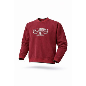 Vtg Y2K Oklahoma Sooners OU Corded Crewneck Sweatshirt Sz XL NCAA SEC College